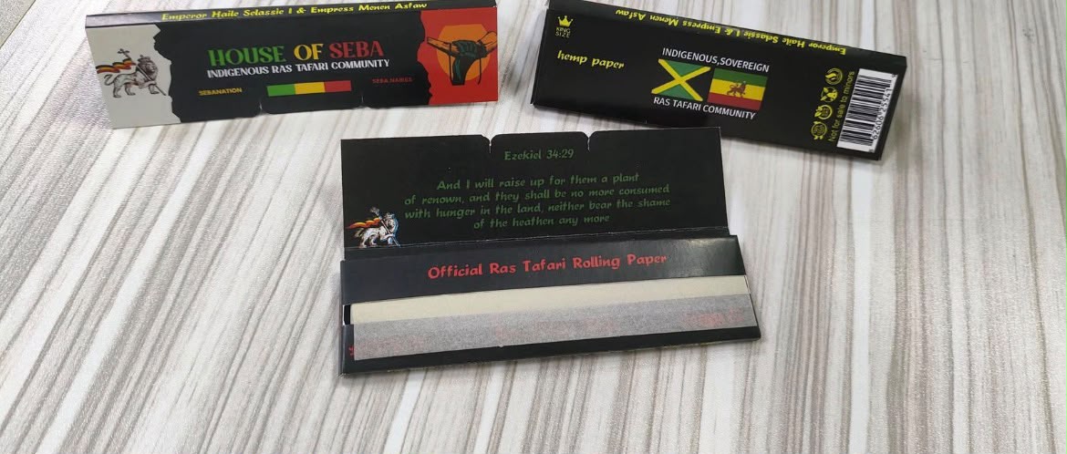 Ras Tafari hemp rolling paper