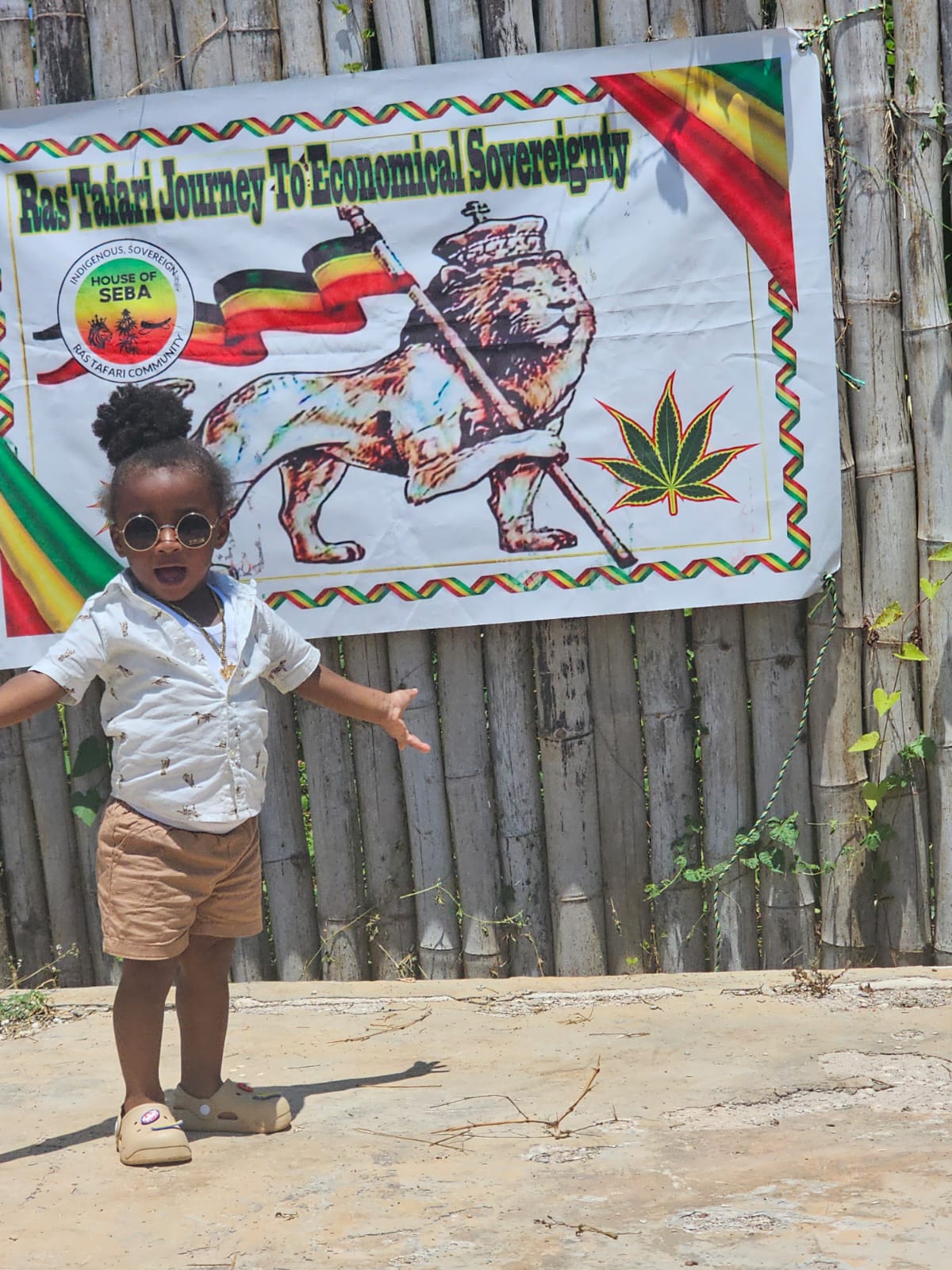 Young child pictured at House of SEBA